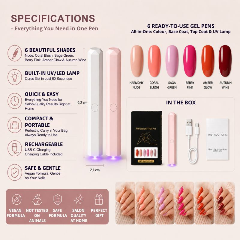 3-in-1 Gel Nail Polish Kit