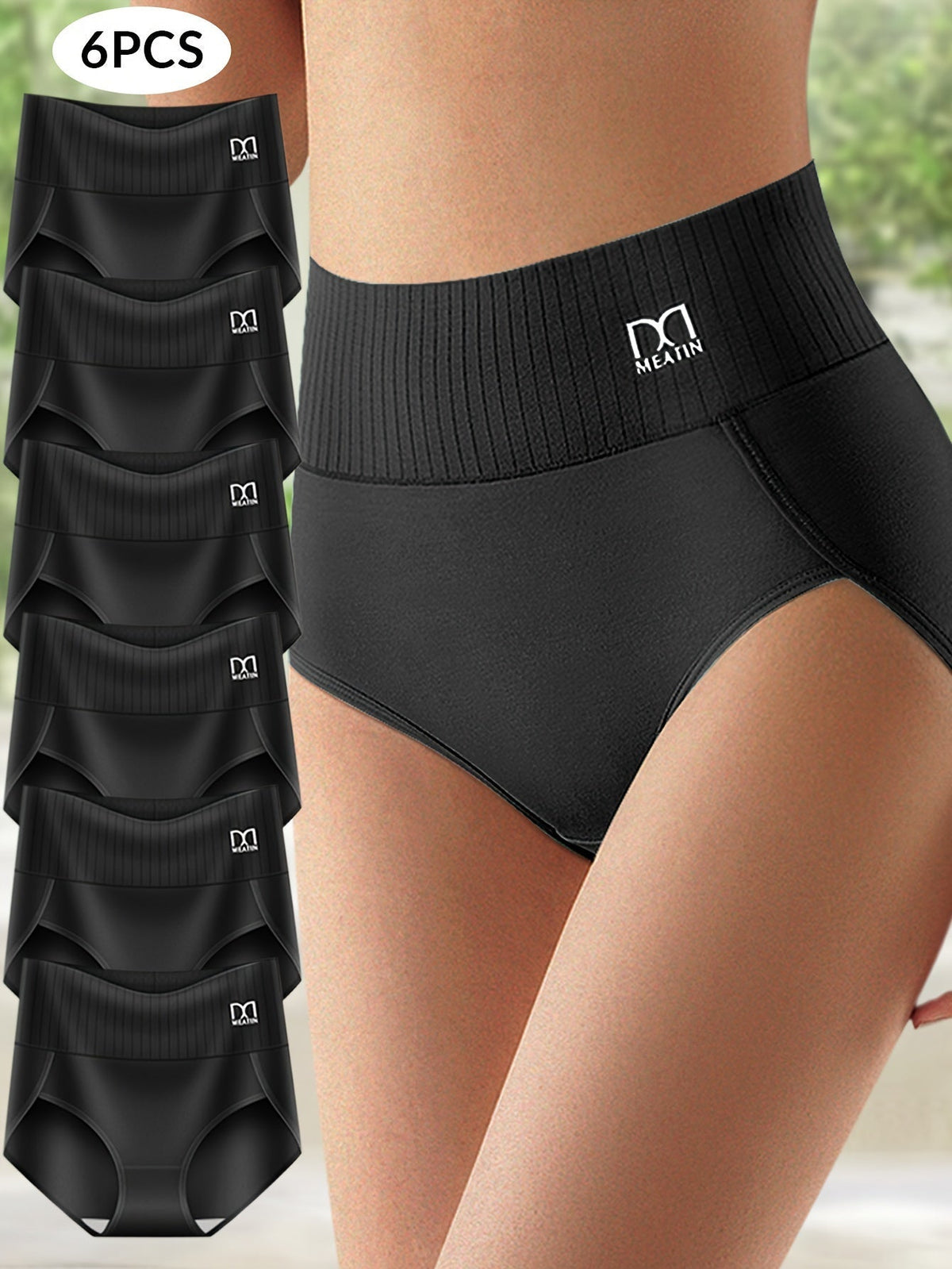 High-Waisted Tummy Control Briefs (6-Pack)