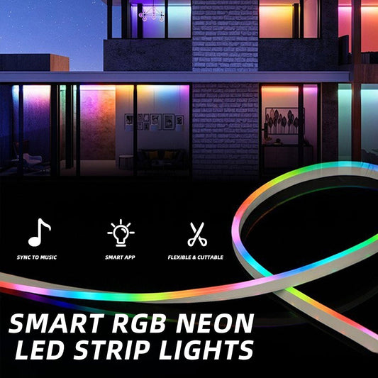 GlowLine™ Smart RGB Neon Strip – Christmas Home Glow Edition
