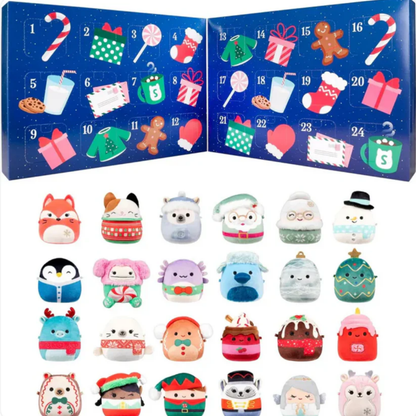 🧸 Squishy Advent Calendar – 24 Days of Surprises & Soft Hugs! ✨