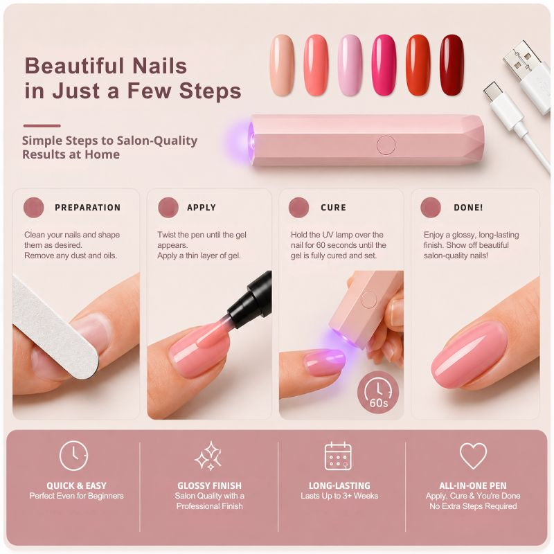3-in-1 Gel Nail Polish Kit