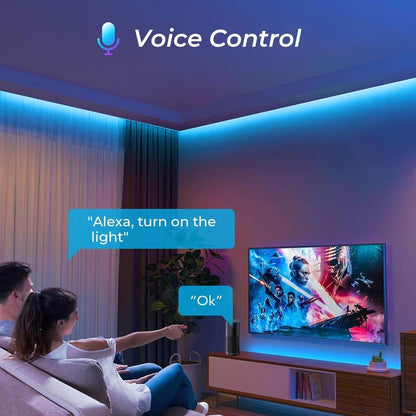 GlowLine™ Smart RGB Neon Strip – Christmas Home Glow Edition