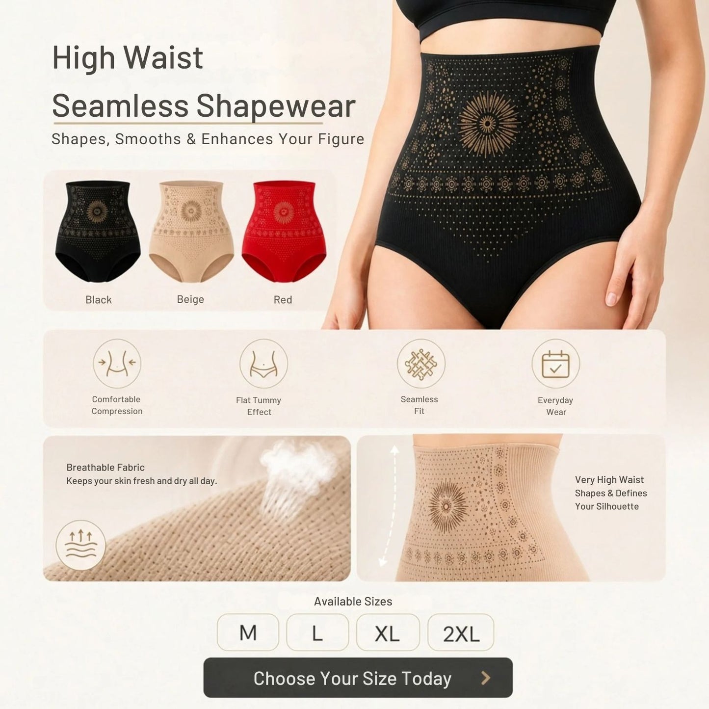 High Waist Seamless Shapewear