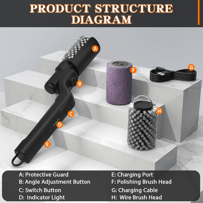 Cordless Electric BBQ Cleaning Brush + FREE Gloves