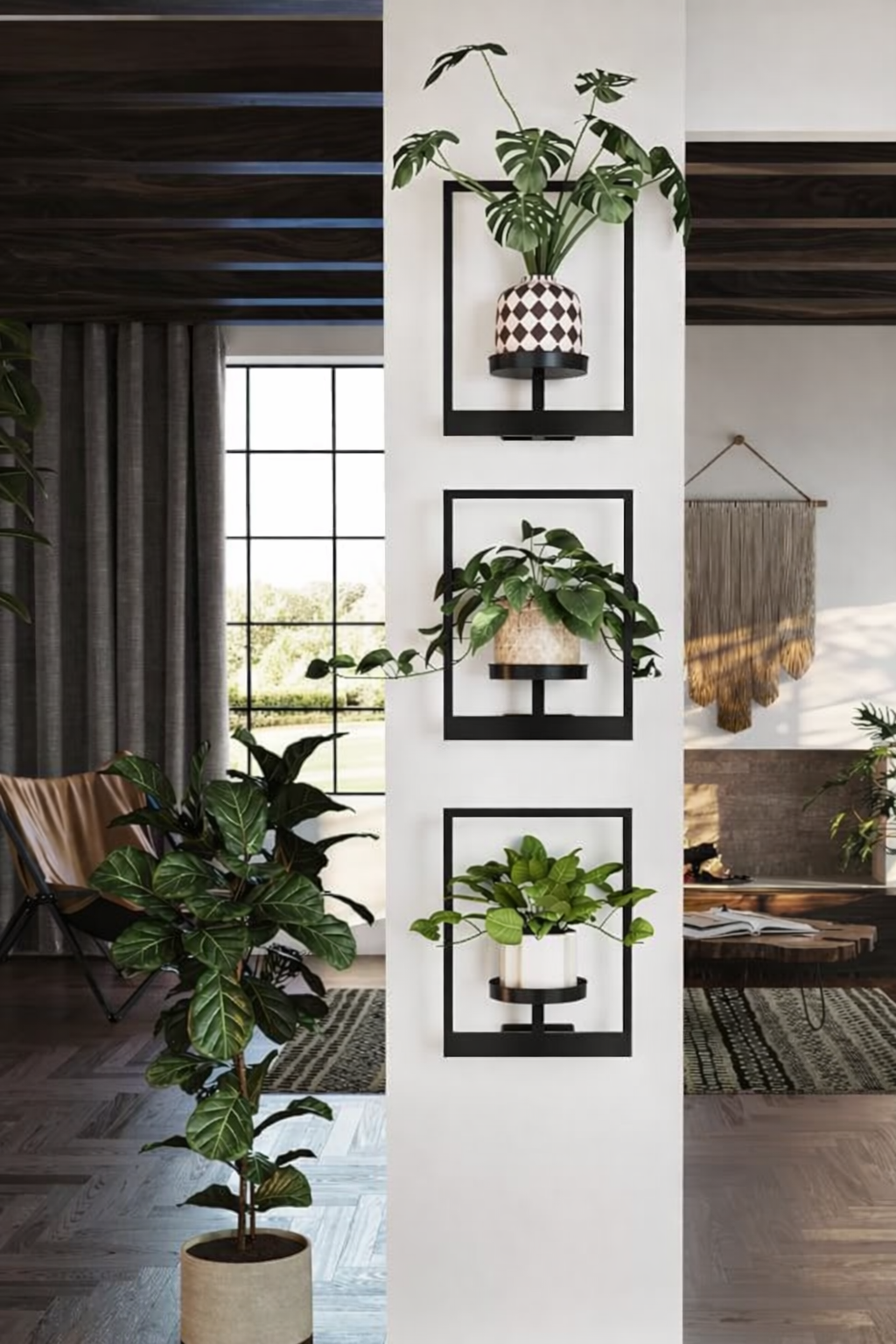 Wall-Mounted Plant & Display Shelf