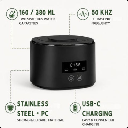 Ultrasonic Retainer & Dental Appliance Cleaner