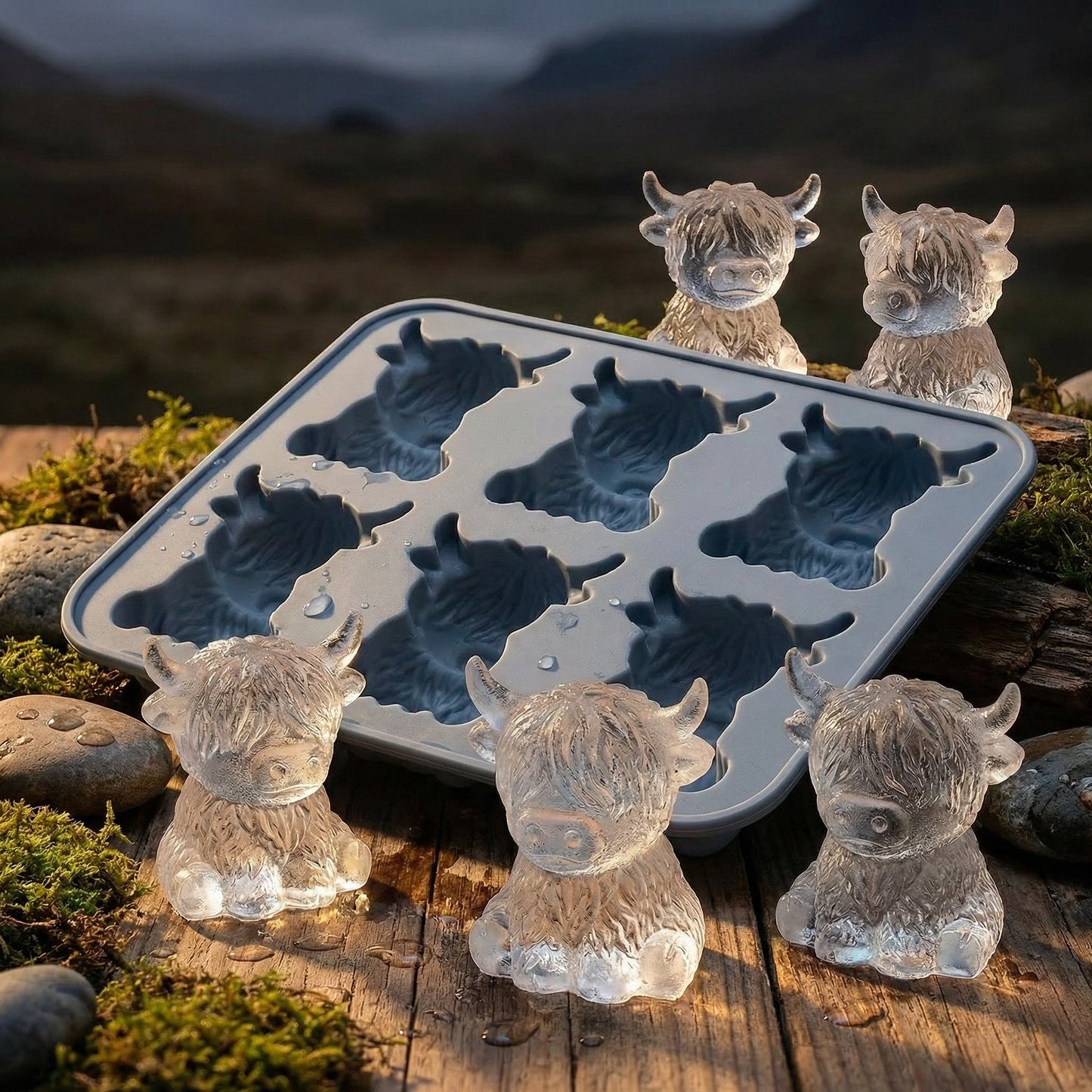Highland Cow Ice Cube Tray