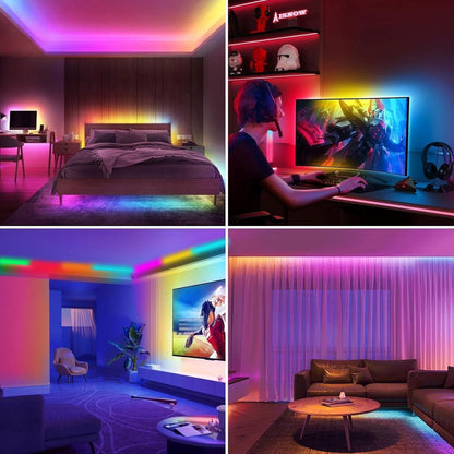 GlowLine™ Smart RGB Neon Strip – Christmas Home Glow Edition