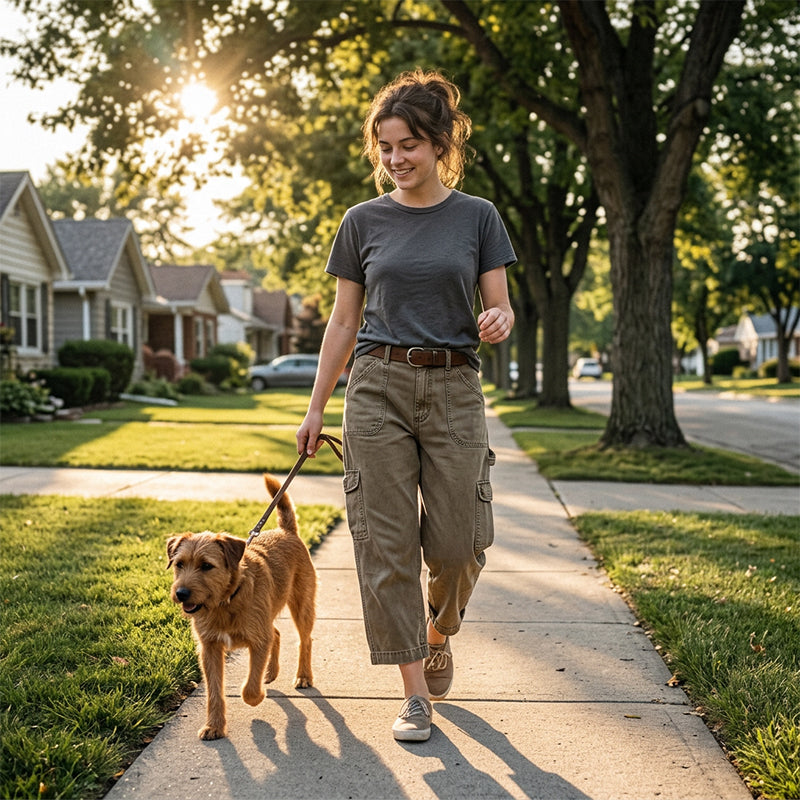 Relaxed Fit Cargo Capri Pants