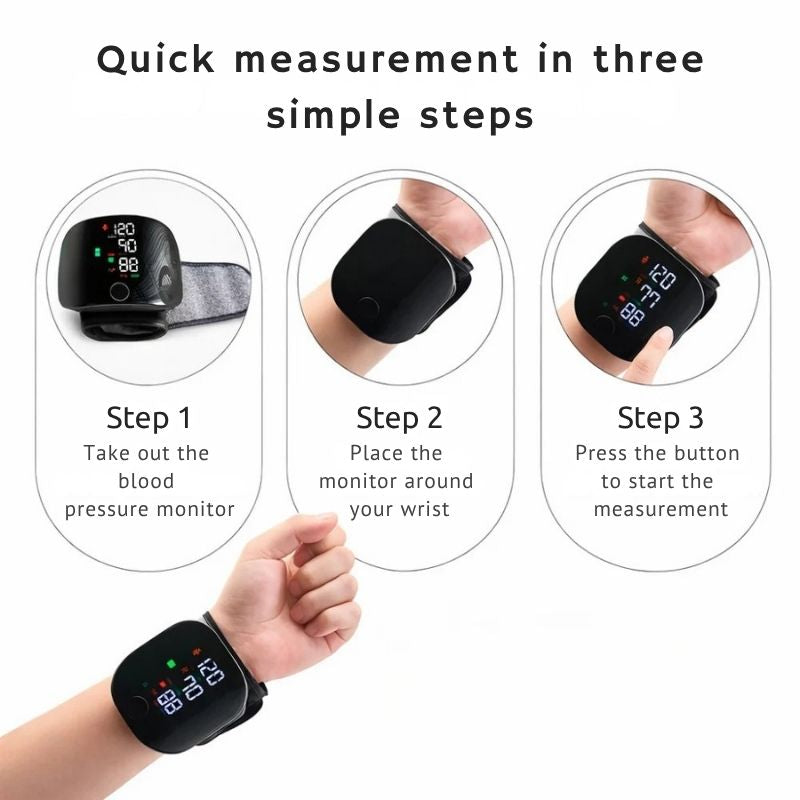Wrist Blood Pressure Monitor – Rechargeable & Easy to Use