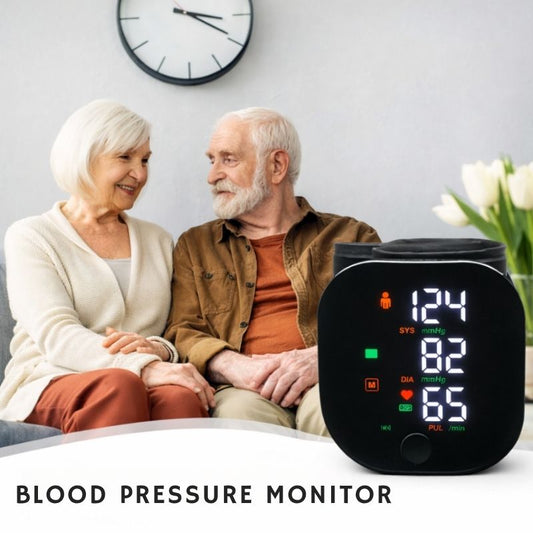 Wrist Blood Pressure Monitor – Rechargeable & Easy to Use
