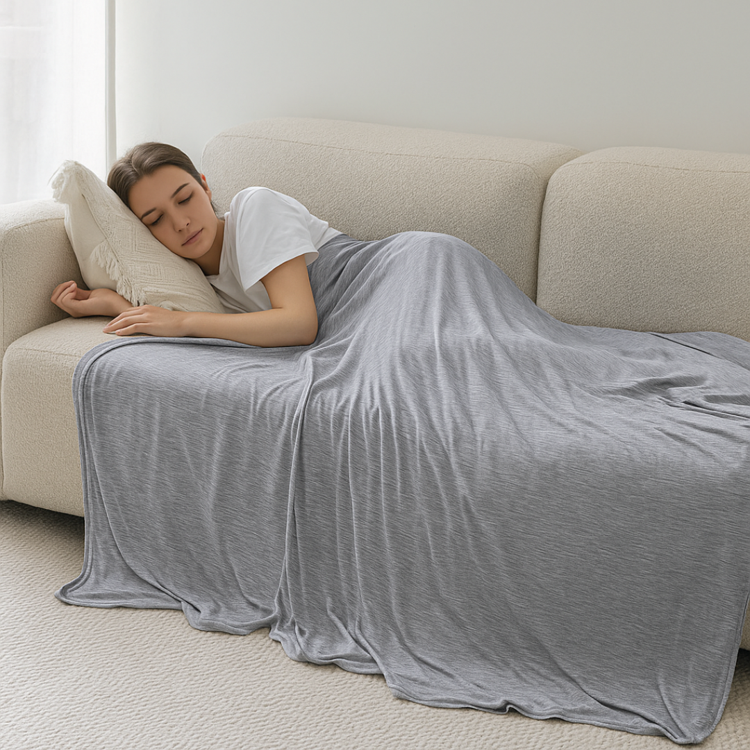 Calmistry CoolRest™ Blanket – Advanced Regulating Sleep Comfort