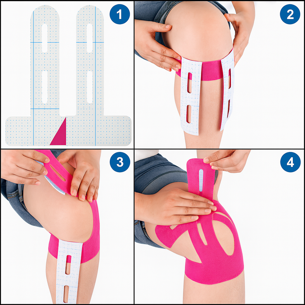 KneeEase™ Pre-Cut Support Strips – Instant Stability & Pain Relief in 30 Seconds