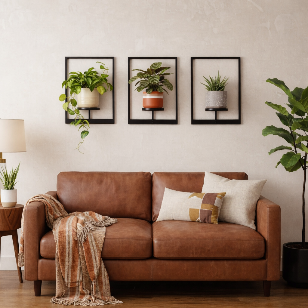 Wall-Mounted Plant & Display Shelf