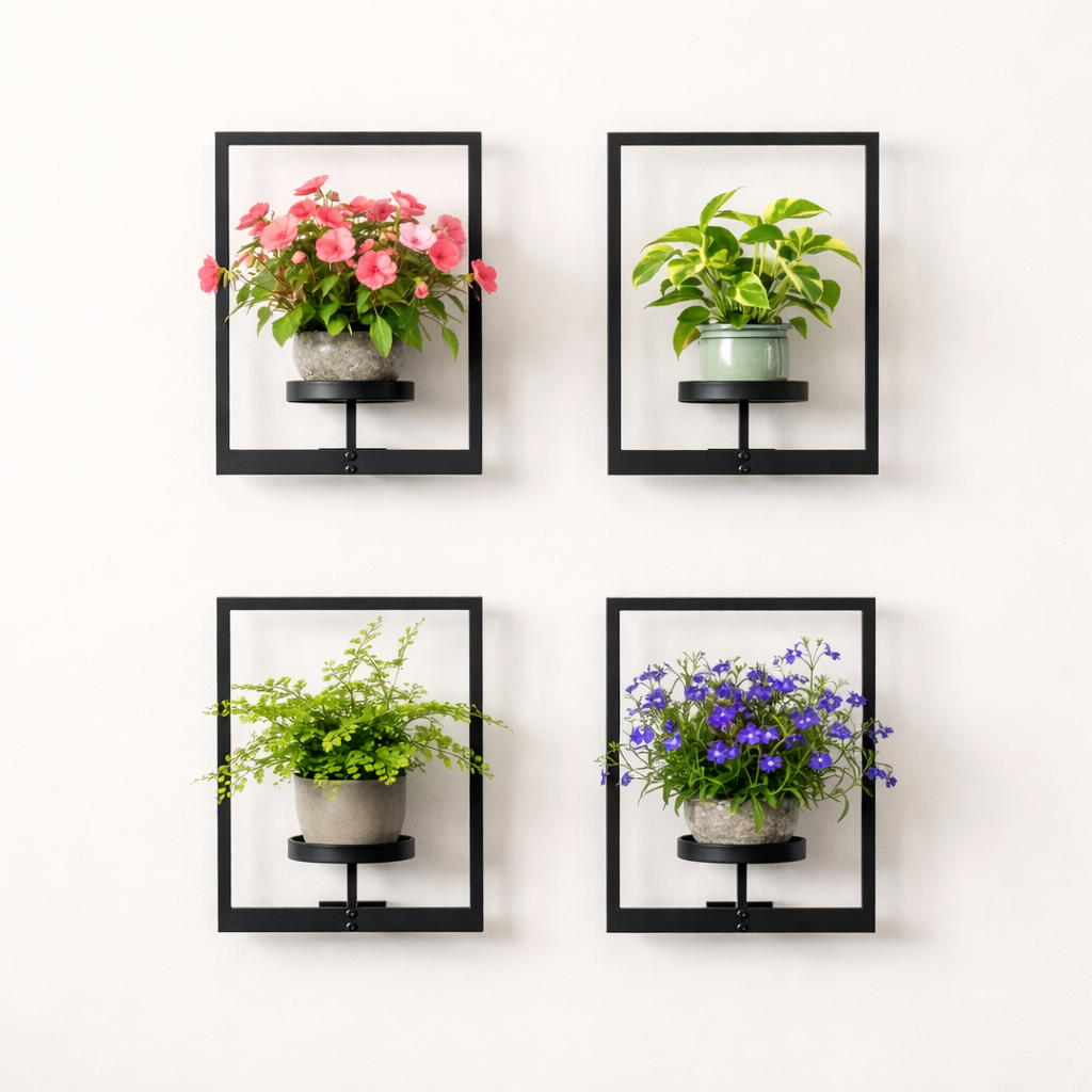 Wall-Mounted Plant & Display Shelf