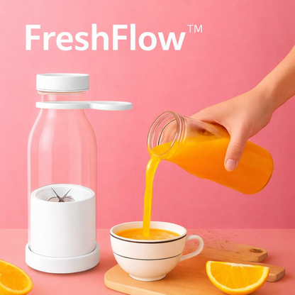 FreshFlow™ Portable Juicer Bottle – Blend Anywhere, Anytime