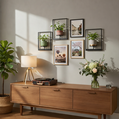 Wall-Mounted Plant & Display Shelf