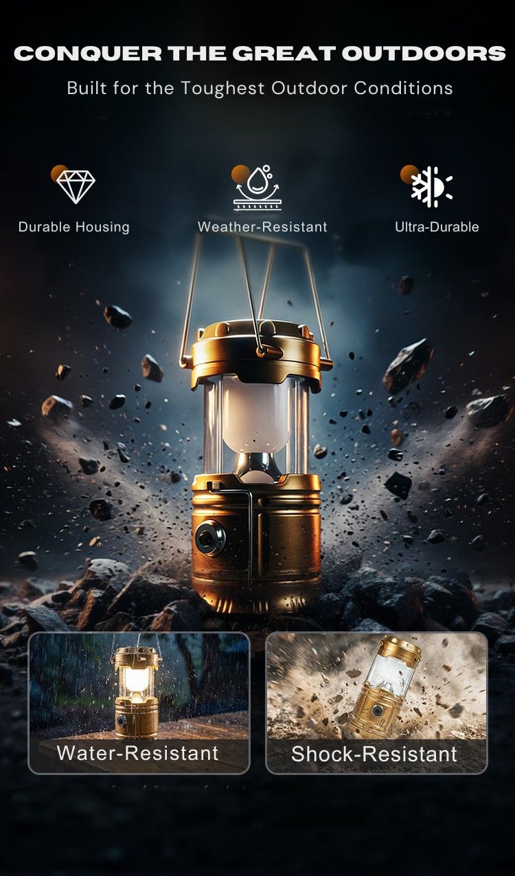 3-in-1 Rechargeable Camping Lantern