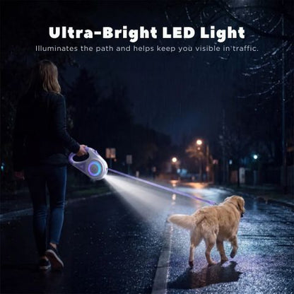 Illuminated 5M Retractable Dog Lead