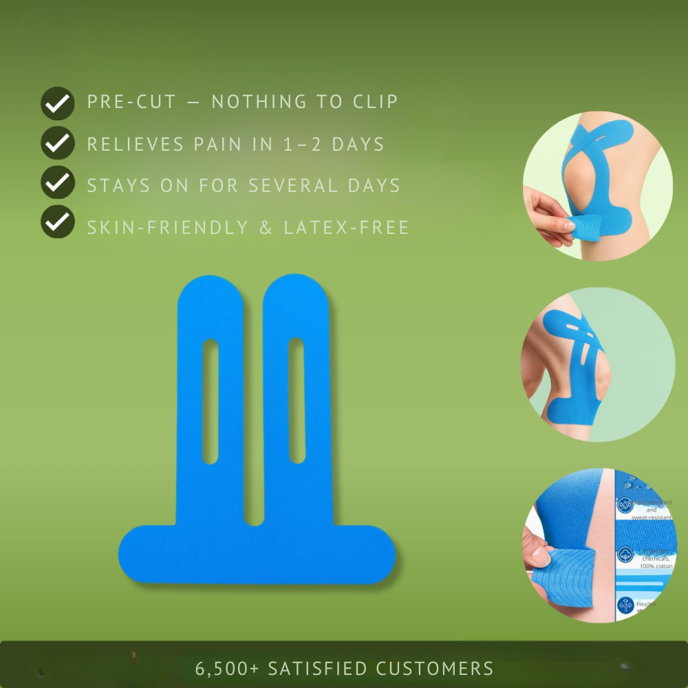 KneeEase™ Pre-Cut Support Strips – Instant Stability & Pain Relief in 30 Seconds