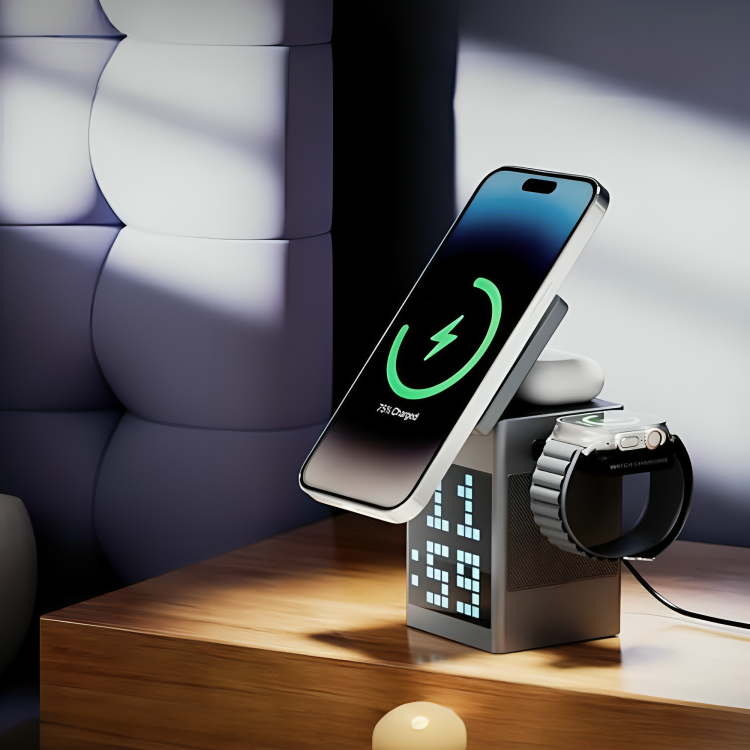 GlowMate — New Smart Charger With Speaker & LED Display