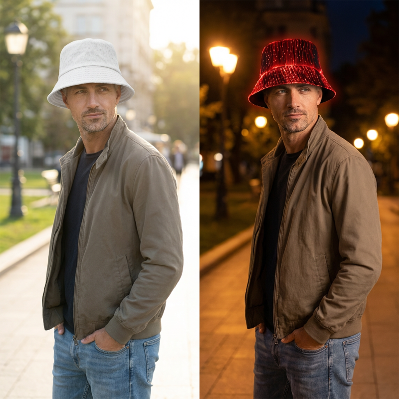 LED Light-Up Bucket Hat