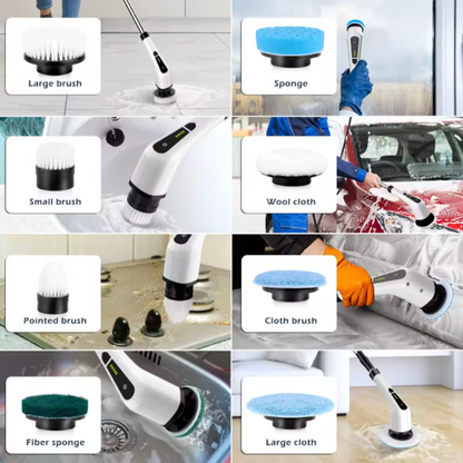 PowerScrub Pro™ 9-in-1 Cordless Cleaning Brush