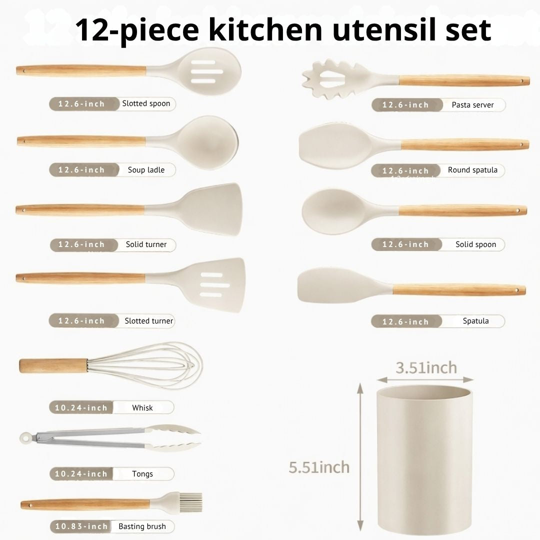 Silicone Kitchen Tools Set