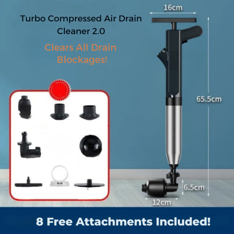 Turbo Compressed Air Drain Cleaner 2.0