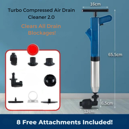 Turbo Compressed Air Drain Cleaner 2.0