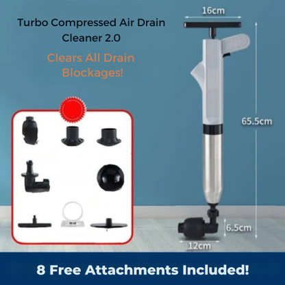 Turbo Compressed Air Drain Cleaner 2.0