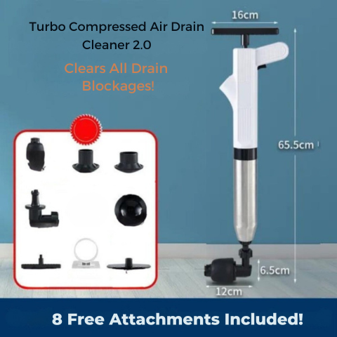 Turbo Compressed Air Drain Cleaner 2.0