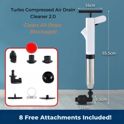 Turbo Compressed Air Drain Cleaner 2.0