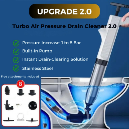 Turbo Compressed Air Drain Cleaner 2.0