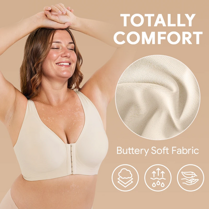 Wire-Free Seamless Front Closure Bra