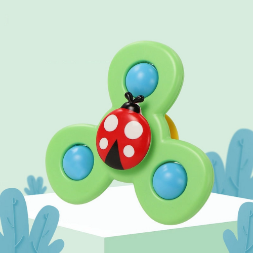 Baby Suction Spinner Toy Set (3 Pieces)