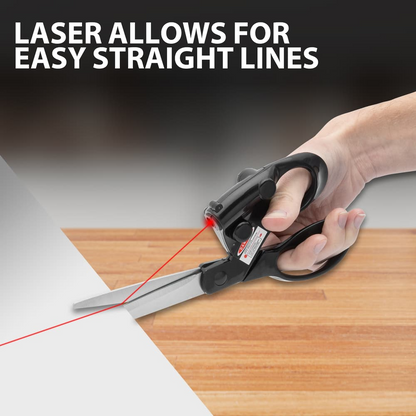 LaserCraft™ Precision Scissors – Perfect, Straight Cuts Every Time