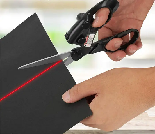 LaserCraft™ Precision Scissors – Perfect, Straight Cuts Every Time