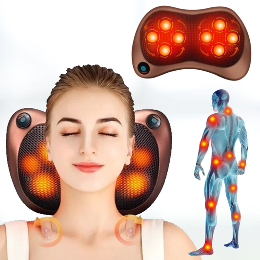 Heated Massage Pillow — Swedish Inspired Spa-Level Comfort at Home