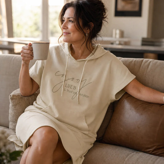 Relaxed Fit Hooded Maxi Dress