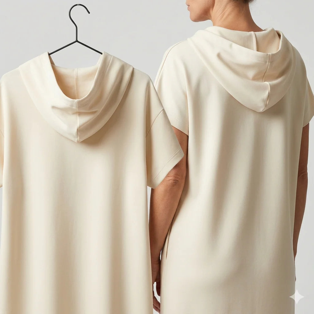 Relaxed Fit Hooded Maxi Dress