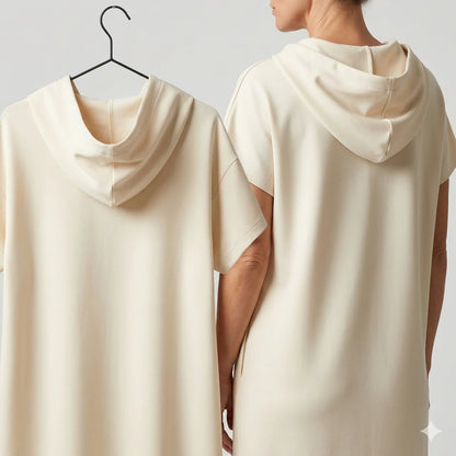 Relaxed Fit Hooded Maxi Dress
