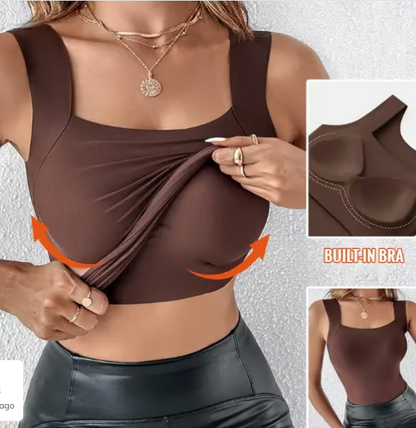 Built-In Bra Shaping Tank