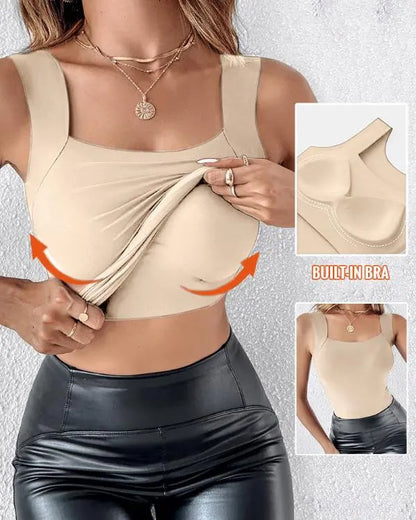 Built-In Bra Shaping Tank