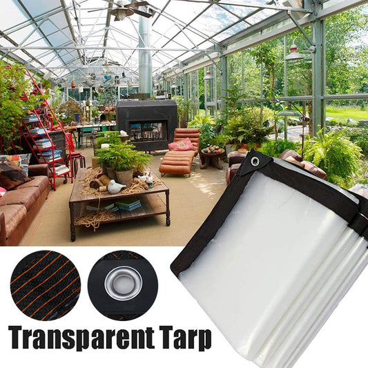 Heavy-Duty Transparent Waterproof Tarp